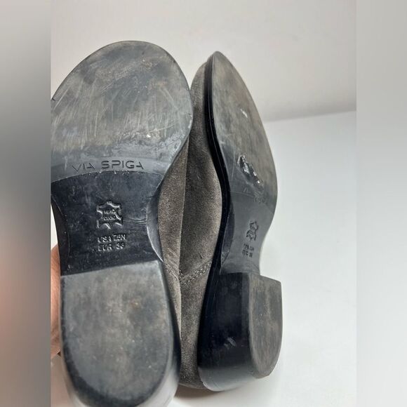 Via Spiga Gray Suede Ankle Boots Size 7,5 - Picture 8 of 13